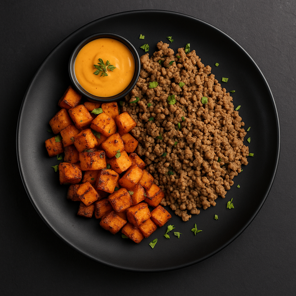 Sweet Potatoes & Ground Beef